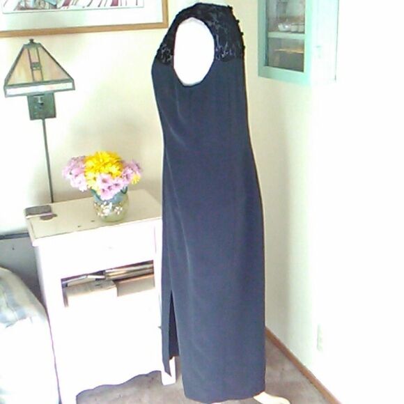 Pat Argenti Evening Wear Vintage Black Dress - Picture 4 of 9